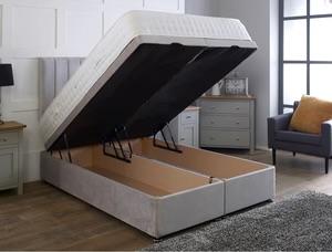 Imperial Bed with Silver Paneled Headboard