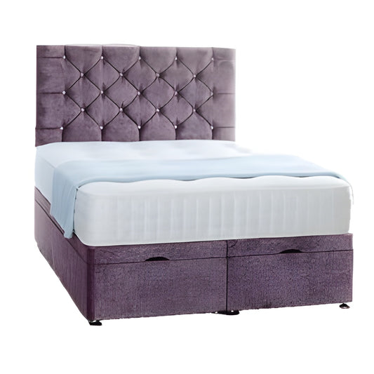 Imperial Bed with Purple Diamante Headboard