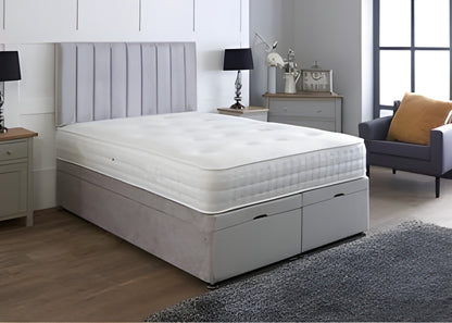 Imperial Bed with Silver Paneled Headboard