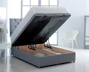Imperial Bed with Gray Diamante Headboard